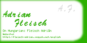adrian fleisch business card