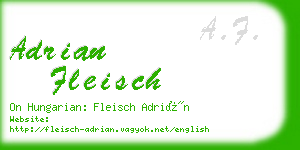 adrian fleisch business card